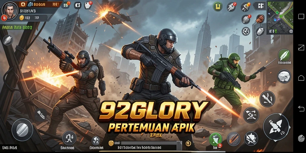 Tampilan aksi seru dalam gameplay 92GLORY yang penuh tantangan.