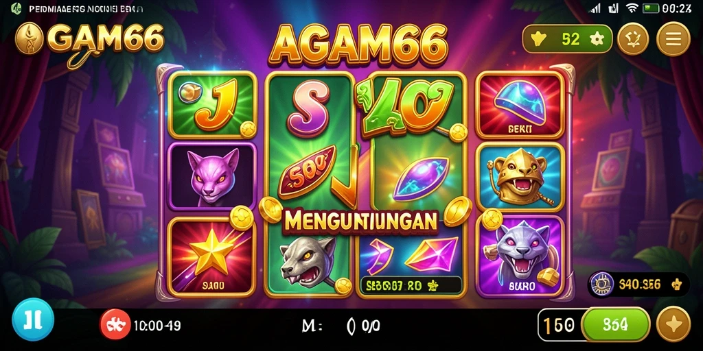 Screenshot AGAM66 menampilkan gameplay Slot yang menarik dan menghibur.