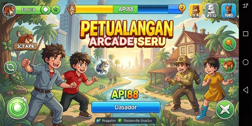 Screenshot gameplay API88 yang menampilkan tantangan seru dalam game Arcade.