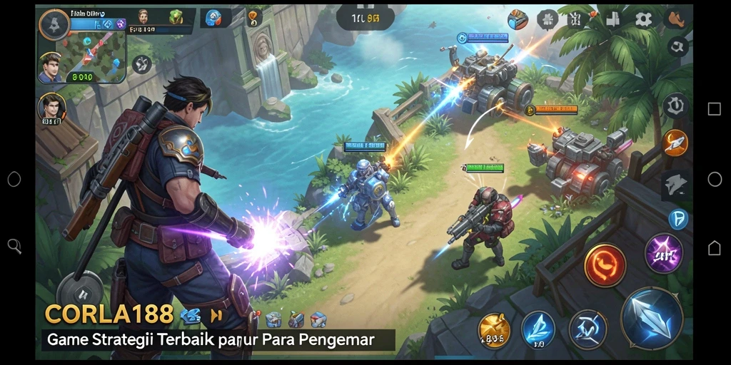 Screenshot gameplay CORLA188 menampilkan aksi strategi yang mendebarkan.