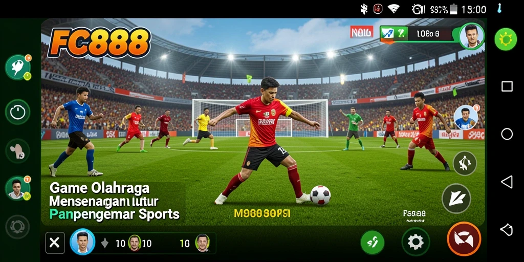 Tampilan gameplay FC888 yang mendebarkan dalam pertandingan olahraga.