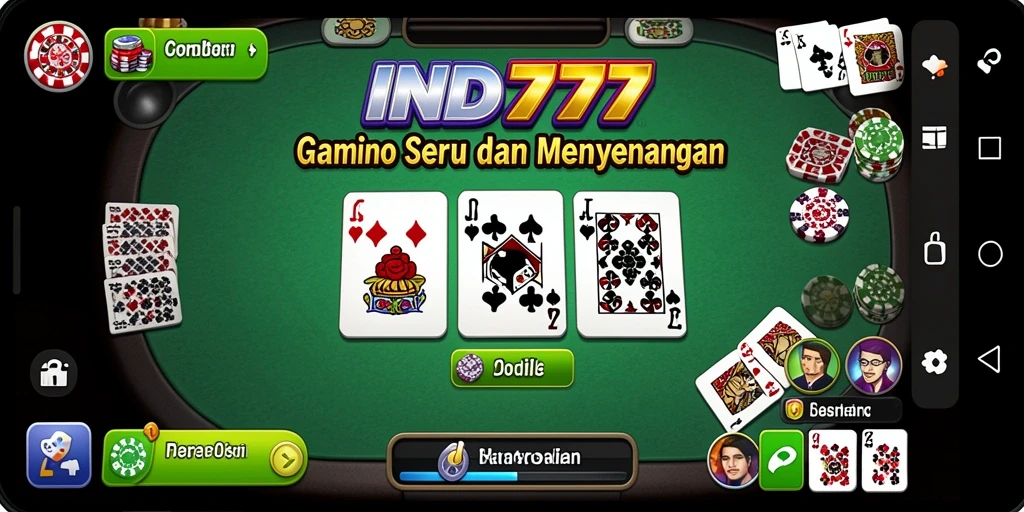 Tampilan gameplay Domino yang menegangkan dan seru.