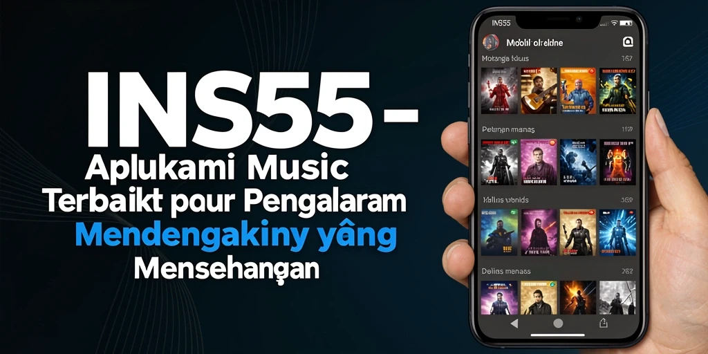Screenshot INS55 menunjukkan pengalaman mendengarkan musik yang mengesankan.