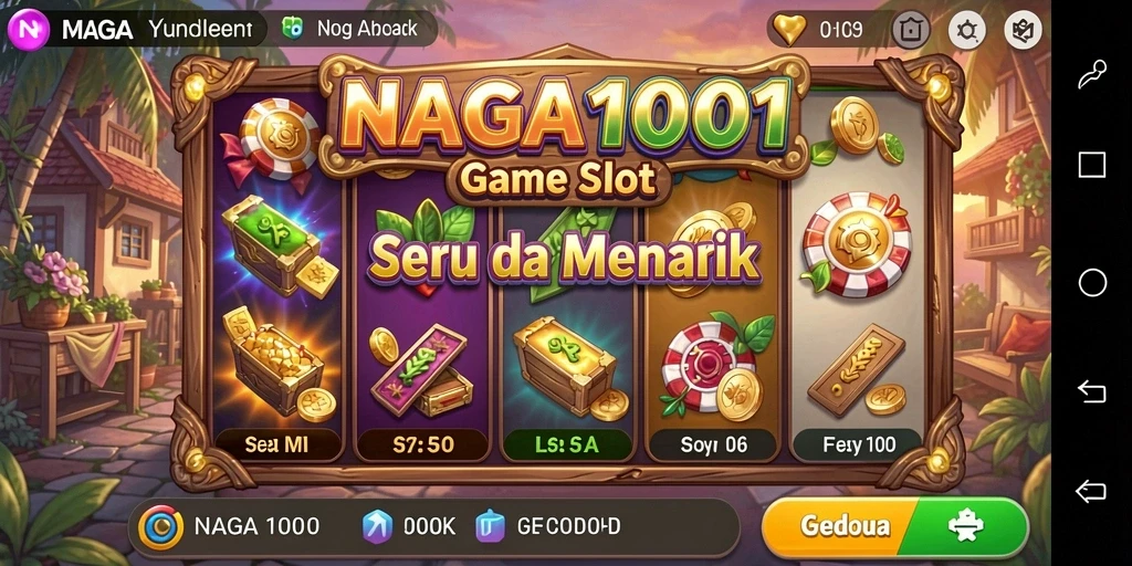Tampilan gameplay NAGA1001 yang menegangkan dengan berbagai tema Slot.