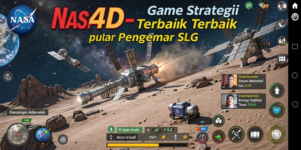 Tangkapan layar dari gameplay <strong>NASA4D</strong> yang menunjukkan strategi pertempuran.