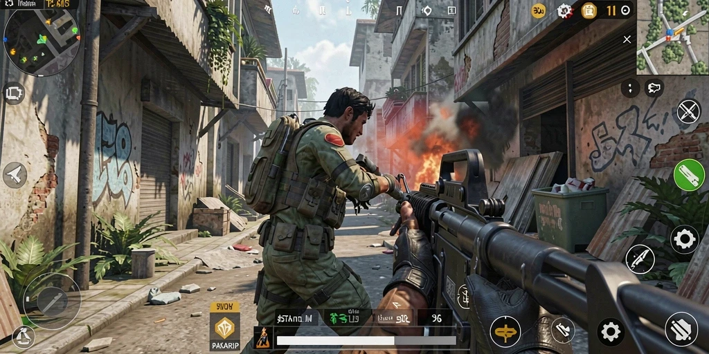 Tampilan gameplay menakjubkan dari PAKARJP yang penuh aksi.