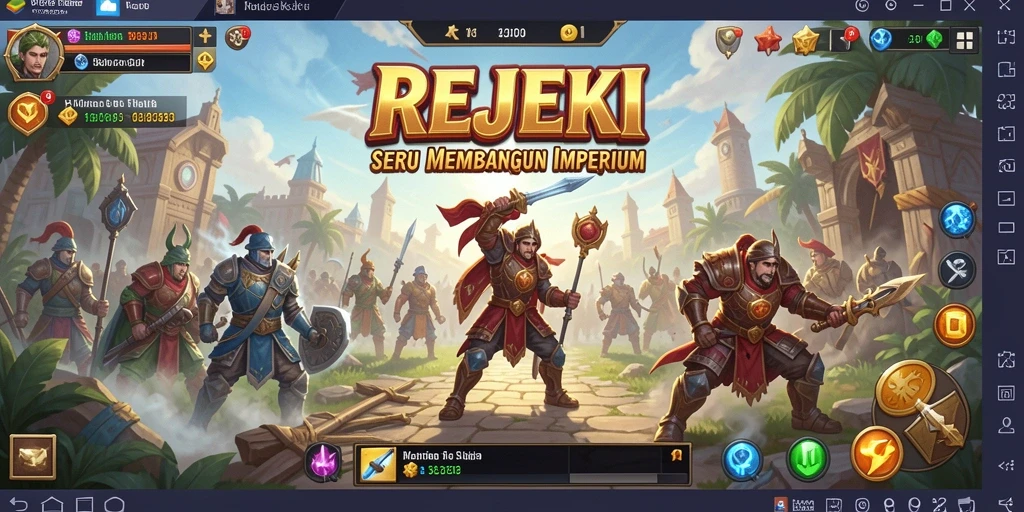 Tampilan gameplay REJEKI yang menakjubkan dan penuh strategi.