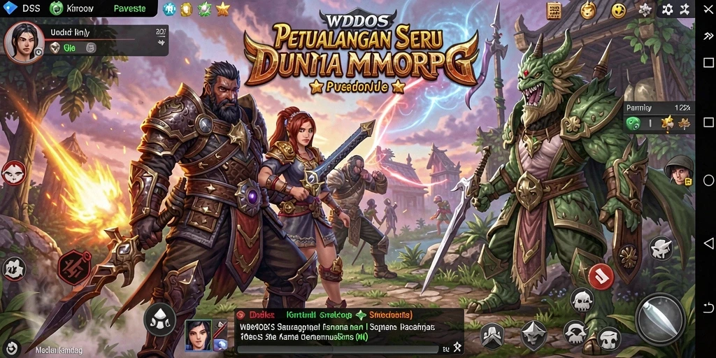 Tampilan menarik dalam game MMORPG WDBOS dengan aksi seru.