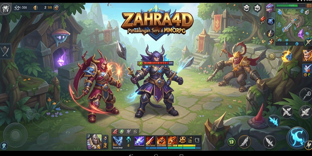Tampilan gameplay seru di dunia MMORPG ZAHRA4D.